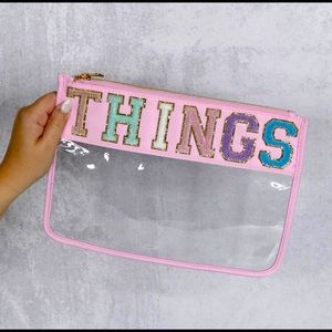 🦄 “THINGS” CLEAR LARGE BAG/POUCH!!